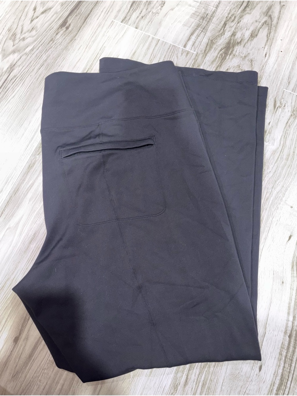 Athleta Black Flared Pants with Branded Waist Tag